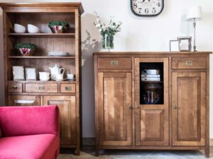 miniaturka Drewniany Regał z Szafkami MOLA