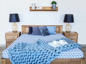 miniaturka Łóżko Dębowe do Sypialni PAROS