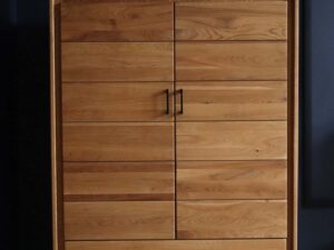 miniaturka Wysoka Dębowa Komoda na Nóżkach ALAMOS LOFT