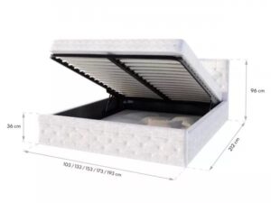 miniaturka Komfortowe Królewskie Łóżko Tapicerowane 180×200 JULIET