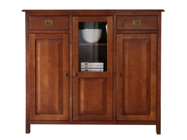 Komoda z litego drewna z trzema frontami w stylu klasycznym