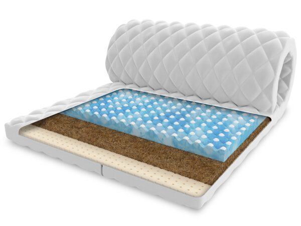 Topper składany, z elastycznym pokrowcem i cienką warstwą pianki wysokoelastycznej