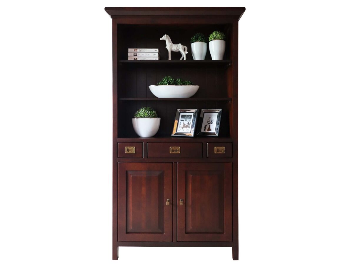 Drewniany Regał z Szafkami MOLA