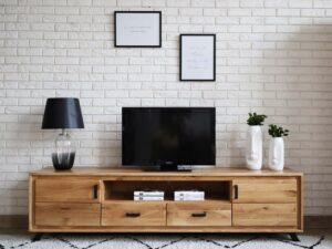 miniaturka Duża Dębowa Szafka pod Telewizor PAROS LOFT