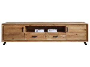 Duża Dębowa Szafka pod Telewizor PAROS LOFT