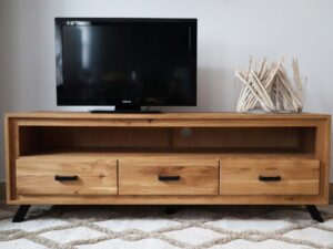 miniaturka Szafka RTV Dębowa na Nóżkach PAROS LOFT