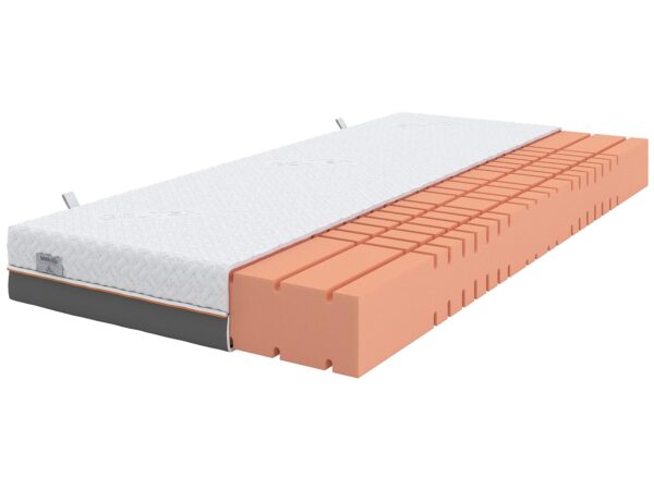 Materac profilowany z pianki wysokoelastycznej w intensywnym kolorze