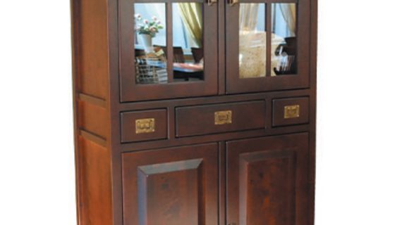 miniaturka Wysoka Drewniana Witryna MOLA