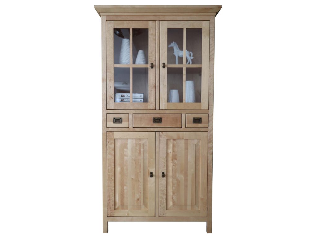 Wysoka Drewniana Witryna MOLA