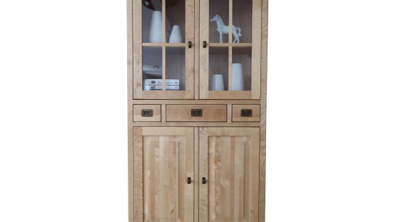 Wysoka Drewniana Witryna MOLA