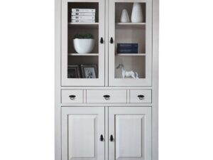 Wysoka Witryna z Drewna FELIX