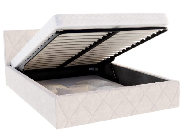 Nowoczesne łóżko do sypialni z funkcją podnoszenia stelaża