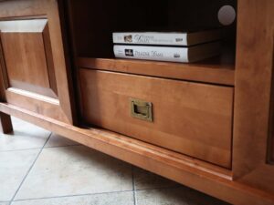 miniaturka Szafka RTV z Drewna Długa MENDOZ