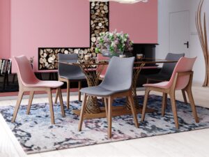 miniaturka Szare krzesło do jadalni EZRA