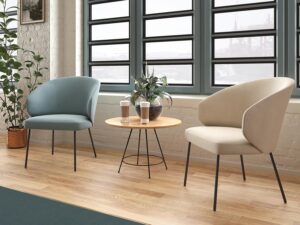 miniaturka Musztardowy fotel do salonu LOMA 2