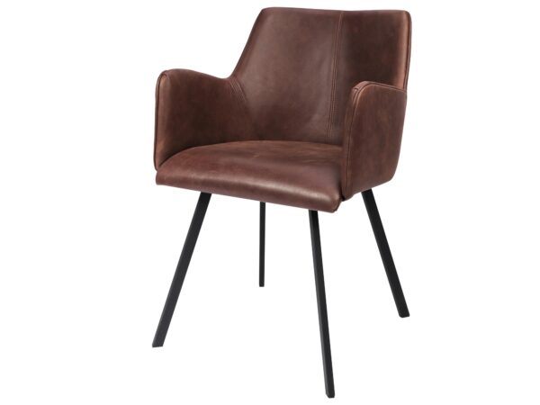 Krzesło vintage w kolorze brązowym