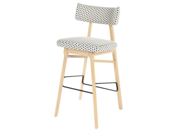 Nowoczesny hoker z drewnianymi nogami