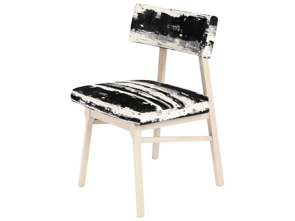 Profilowane krzesło tapicerowane SYBIL