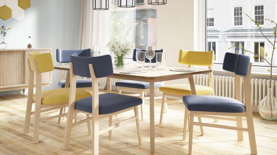 miniaturka Profilowane krzesło tapicerowane SYBIL