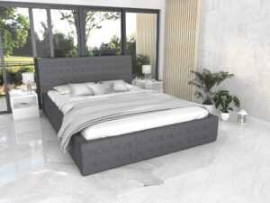 miniaturka Łóżko z plecionym wezgłowiem CINDY