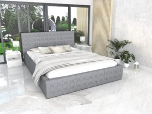 miniaturka Łóżko z plecionym wezgłowiem CINDY