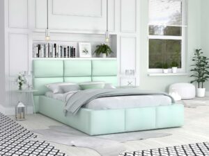 miniaturka Łóżko z panelami tapicerowanymi MIRIAM