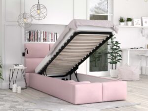 miniaturka Łóżko z panelami tapicerowanymi MIRIAM