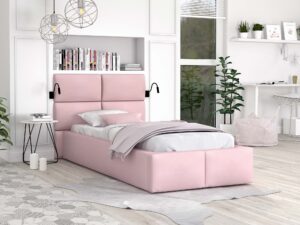 miniaturka Łóżko z panelami tapicerowanymi MIRIAM