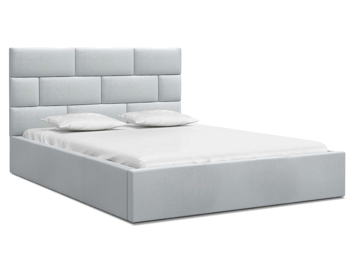 Komfortowe tapicerowane łóżko ze stelażem RIVER