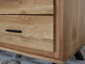 miniaturka Dębowa Szafa Dwudrzwiowa na Nóżkach PAROS LOFT