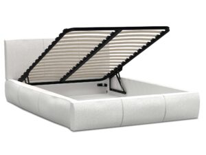 miniaturka Łóżko tapicerowane stelaż+materac SKYE