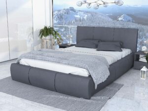 miniaturka Łóżko tapicerowane stelaż+materac SKYE