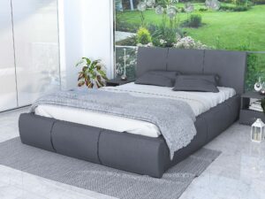 miniaturka Łóżko tapicerowane stelaż+materac SKYE