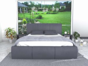 miniaturka Łóżko tapicerowane stelaż+materac SKYE