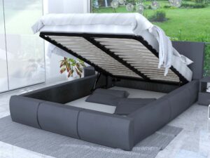 miniaturka Łóżko tapicerowane stelaż+materac SKYE