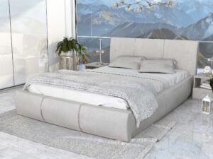 miniaturka Łóżko tapicerowane stelaż+materac SKYE