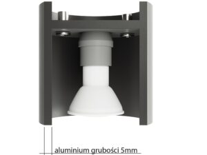 miniaturka Plafon z Cylindrycznym Kloszem OCEANUS 1 Antracyt