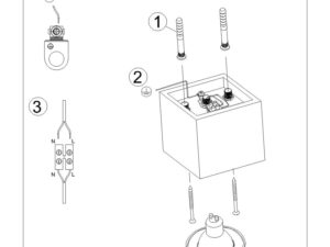 miniaturka Uniwersalny Plafon QUARK 1 w Kolorze Antracytu