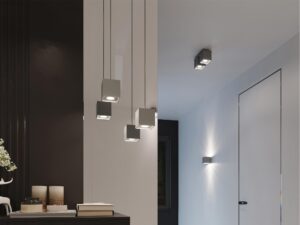 miniaturka Uniwersalny Plafon QUARK 1 w Kolorze Antracytu