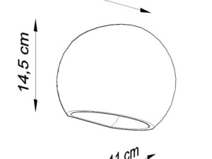 miniaturka Okragły Kinkiet Ceramiczny Nastrojowy GISELA