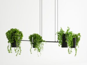 miniaturka Czarna Lampa Wisząca KALINDA Stal i Aluminium