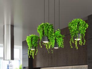 miniaturka Czarna Lampa Wisząca KALINDA Stal i Aluminium