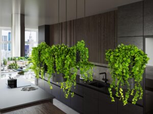 miniaturka Czarna Lampa Wisząca KALINDA Stal i Aluminium