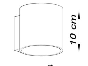 miniaturka Minimalistyczny Kinkiet Antracytowy OCEANUS 1