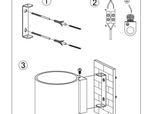 miniaturka Minimalistyczny Kinkiet Antracytowy OCEANUS 1
