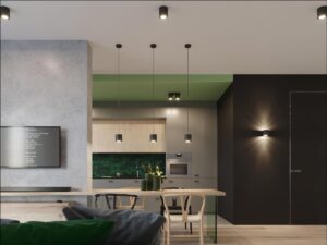 miniaturka Minimalistyczny Kinkiet Antracytowy OCEANUS 1