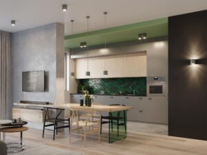 miniaturka Minimalistyczny Kinkiet Antracytowy OCEANUS 1