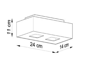 miniaturka Lampy Sufitowe 2 Żarówki MISTICA 2