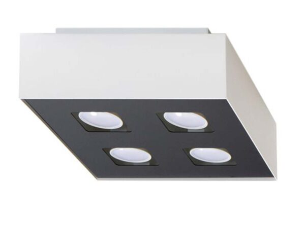 Biało-czarny plafon LED – nowoczesna forma i wysoka funkcjonalność