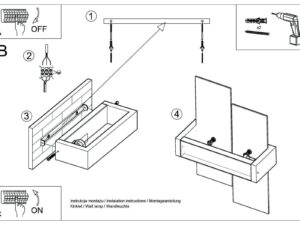 miniaturka Skandynawski Kinkiet z Drewnem XYLON 1